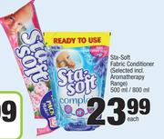 Sta-Soft Fabric Conditioner(Selected Incl. Aromatherapy Range)-500ml/800ml Each