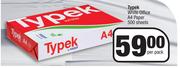 Typek White Office A4 Paper 500 Sheets-Per Pack