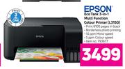 Epson Eco Tank 3 In 1 Multi Function Colour Printer L3150