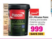 1Plascon Micatex Paint-20L