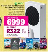 XBox Series S512GB & Controller Plus 3 Month Game Pass