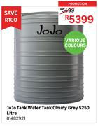 JoJo Tank Cloudy Grey 5250L Water Tank 81482921