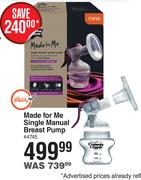 Tommee Tippee Made For Me Single Manual Breast Pump