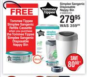 Tommee Tippee Simplee Sangenic Disposable Nappy Bin