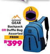 Outdoor Gear Backpack Or Duffle Bag Assorted-Each