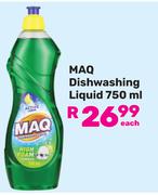 MAQ Dishwashing Liquid-750ml Each