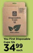 You First Disposable Cups-12's Pack