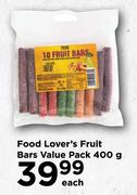 Food Lover's Fruit Bars Value Pack-400g