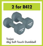 Trojan Soft Touch Dumbbel-For 2 x 6Kg