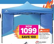 Ozark Trail 3m x 3m Gazebo With 2 Side Panels
