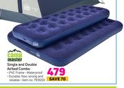 Campmaster Single & Double Airbed Combo