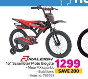 Raleigh 16" Scrambler Moto Bicycle