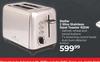 Stellar 2 Slice Stainless Steel Toaster 925W