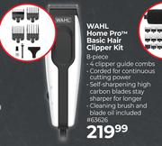 Wahl Home Pro Basic Hair Clipper Kit 8 Piece