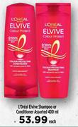 L'Oreal Elvive Shampoo Or Conditioner Assorted-400ml Each