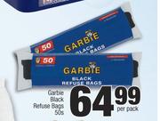 Garbie Black Refuse Bags-50s Per Pack