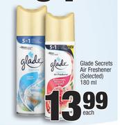 Glade Secrets Air Freshener(Selected)-180ml Each