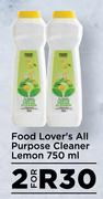 Food Lover's All Purpose Cleaner (Lemon)-For 2 x 750ml