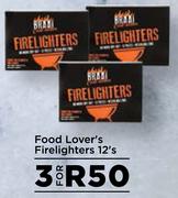 Food Lover's Firelighters-For 3 x 12's Pack