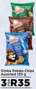 Simba Potato Chips Assorted-For 3 x 120g