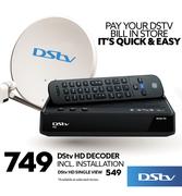 DSTV HD Decoder Including Installation
