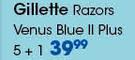 Gillette Razors Venus Blue II Plus 5 + 1