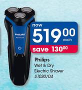 Philips Wet & Dry Electric Shaver S1030/04-Each