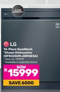 LG 14-Place QuadWash Steam Dishwasher DFB32HM.ABMQESA