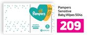 Pampers Sensitive Baby Wipes 504s