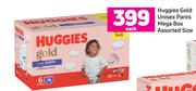 Huggies Gold Unisex Pants Mega Box Assorted Size-Each