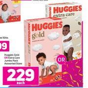 Huggies Gold Or Extra Care Jumbo Pack Assorted Sizes-Each
