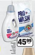 Prowash Auto Washing Powder 2Kg Or Auto Liquid 1L Assorted-Each