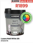 Luxens Matt White 81505176-20Ltr