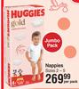 Huggies Gold Nappies Sizes 2-5 Jumbo Pack-Per Pack