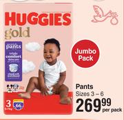 Huggies Gold Pants Sizes 3-6 Jumbo Pack-Per Pack