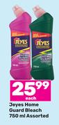 Jeyes Home Guard Bleach Assorted-750ml Each