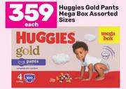 Huggies Gold Pants Mega Box (Assorted Sizes)-Each 