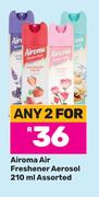 Airoma Air Freshener Aerosol Assorted-For Any 2 x 210ml