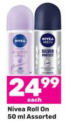 Nivea Roll On Assorted-50ml Each