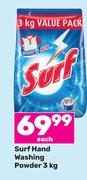Surf Hand Washing Powder-3kg Each