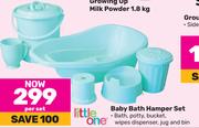 Little One Baby Bath Hamper Set-Per Set