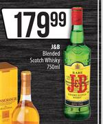J & B Blended Scotch Whisky-750ml