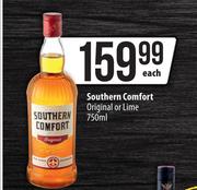 Southern Comfort Original Or Lime-750ml Each