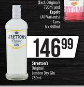 Stretton's Original London Dry Gin-750ml