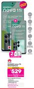 2 x Huawei Nova 11i Smartphone-On 1.3GB Red Top Up Core More Data + Flexi 80