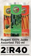 Rugani 100% Juice Assorted-For 2 x 750ml