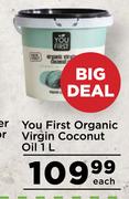 You First Organic Virgin Coconut Oil-1L Each