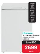  Hisense 142L Chest Freezer H175CF