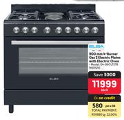Elba 900mm 4 Burner Gas 2 Electric Plates With Electric Oven 04-96CL727B