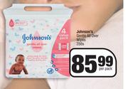 Johnson's Gentle All Over Wipes-288s Per Pack